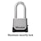 Master Lock Master Lock Magnum 2-1/4 in. W Die-Cast Zinc 4-Pin Cylinder Weather-Resistant Padlock M176XDLHHC - alternate 3